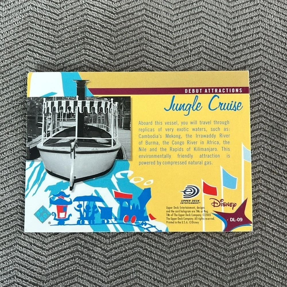 Disneyland 50th anniversay card 1955 Jungle Cruise